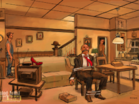 Sketch of ORPHANS by Thomas Thorspecken