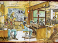 Sketch of TALK RADIO by Thomas Thorspecken